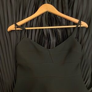 A.L.C. Black Gwen Pleated Dress